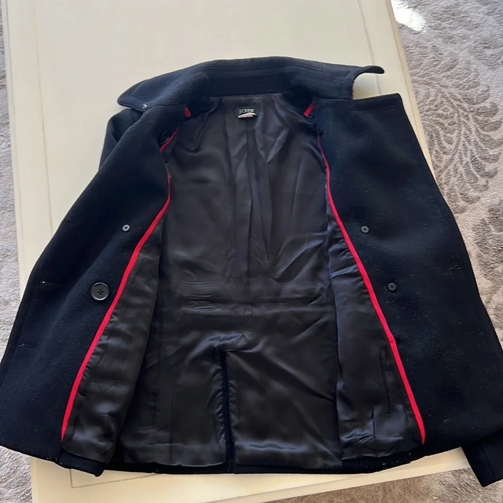 J. Crew Women's black pea Coat - Picture 2 of 4